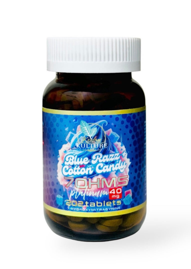 Platinum 40mg Blue Razz+ Cotton Candy