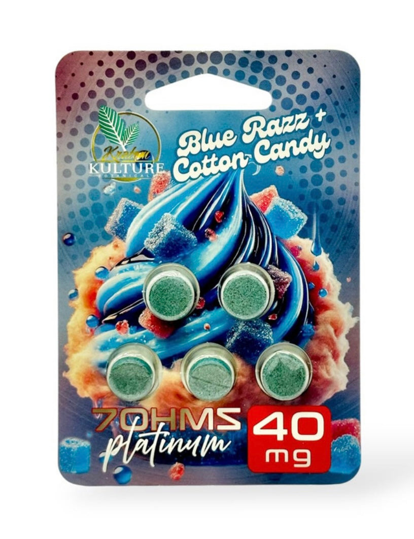 Platinum 40mg Blue Razz+ Cotton Candy